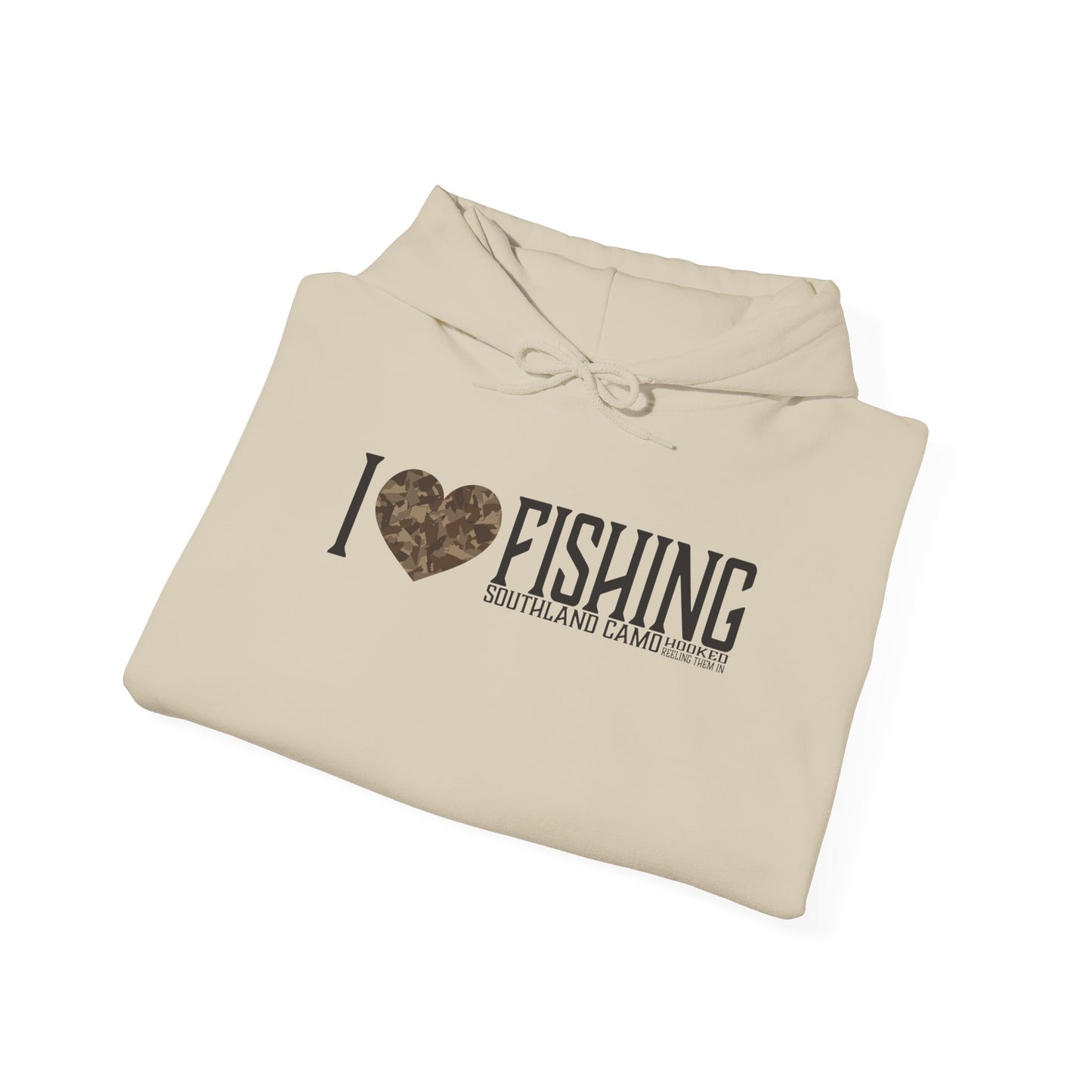 I heart Fishing Hooded Sweatshirt