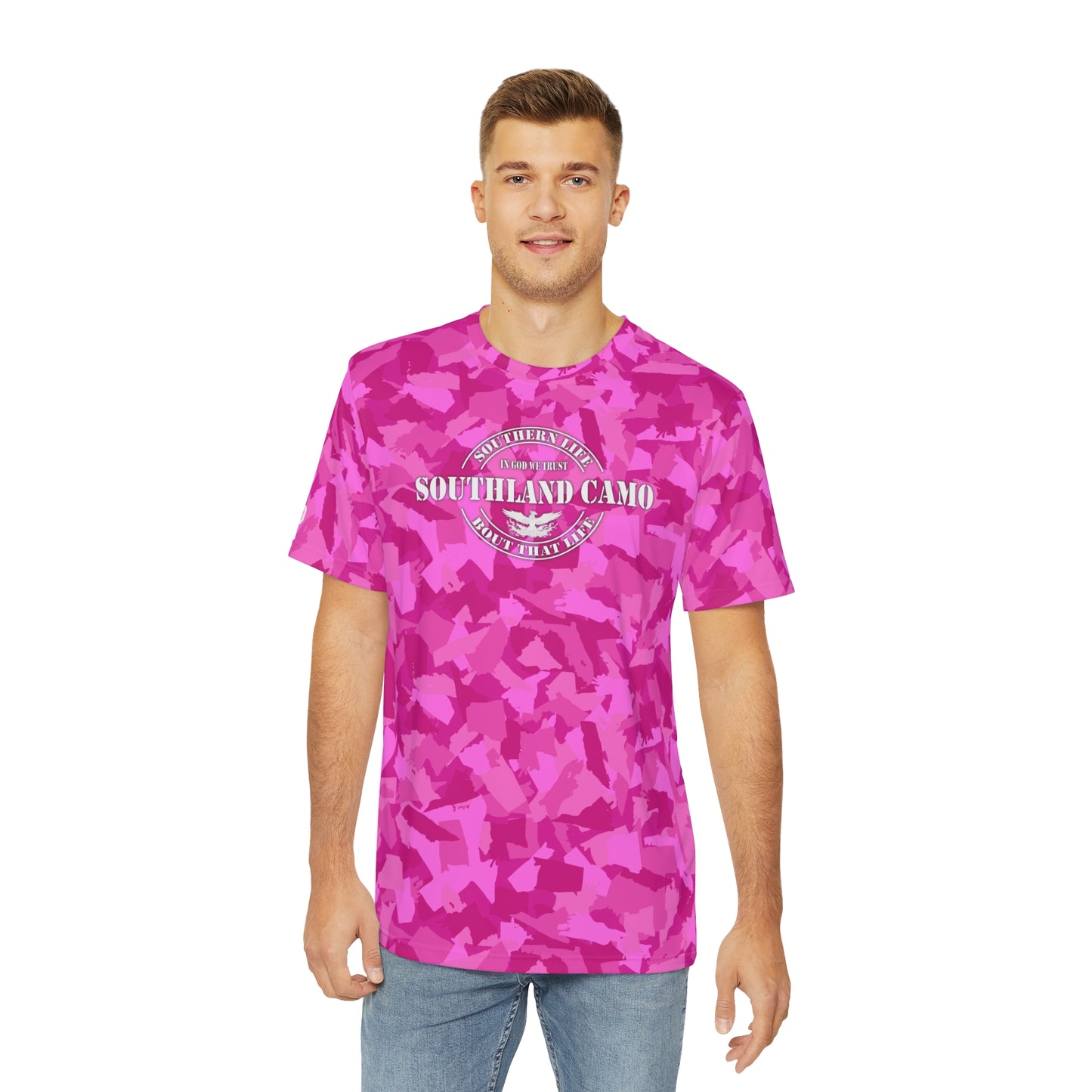 Pink Southland camo Polyester Tee