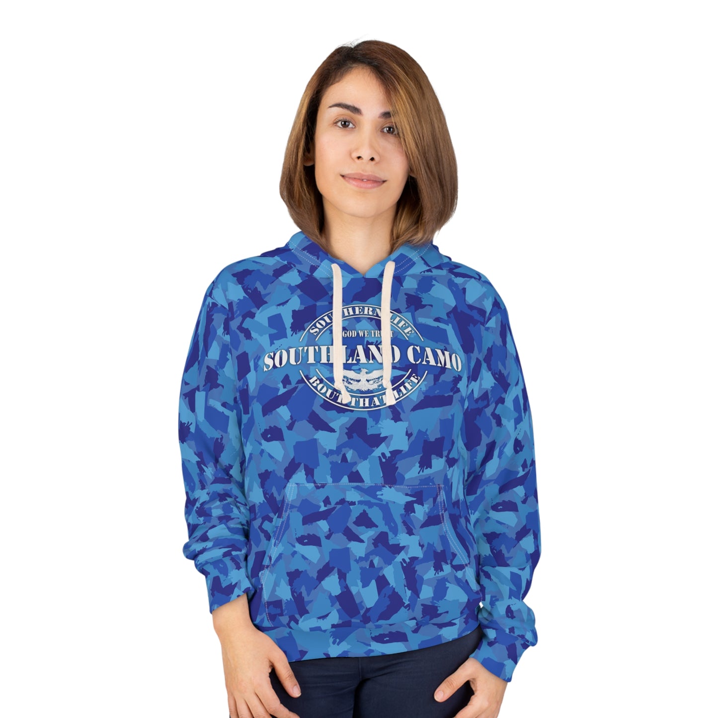 Blue Southland Camo - Pullover Hoodie