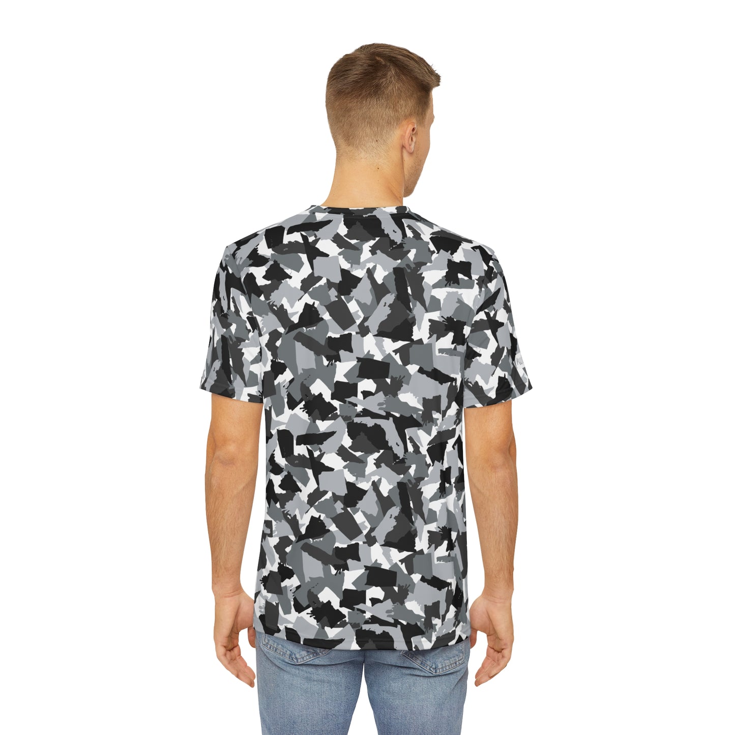 BLACK AND GREY Polyester Tee