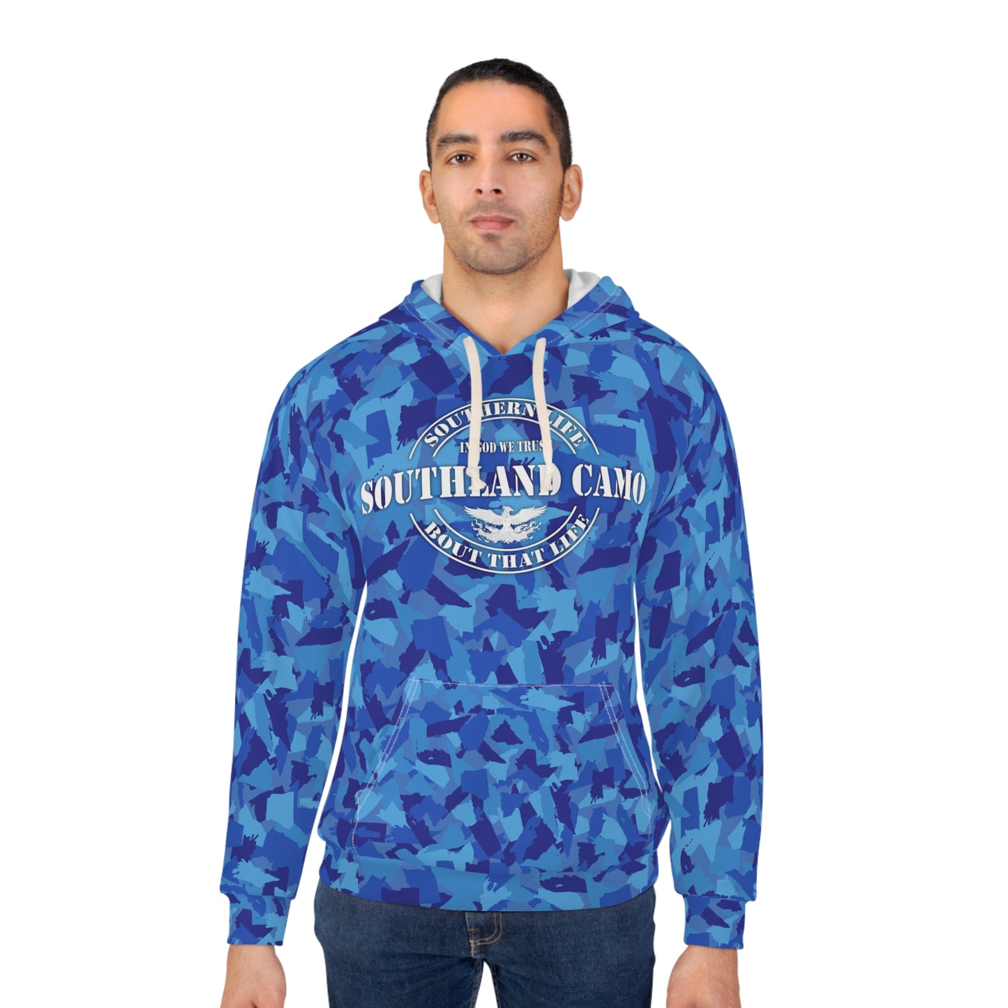 Blue Southland Camo - Pullover Hoodie