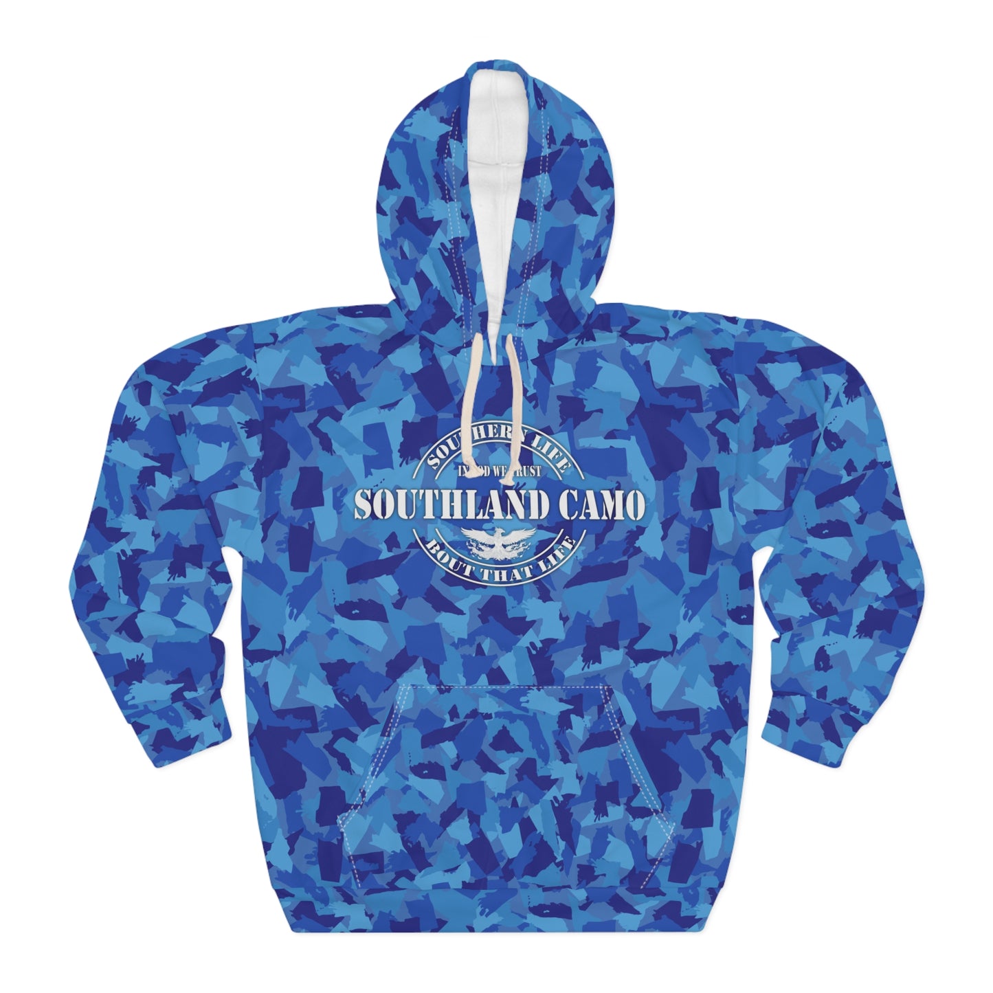 Blue Southland Camo - Pullover Hoodie