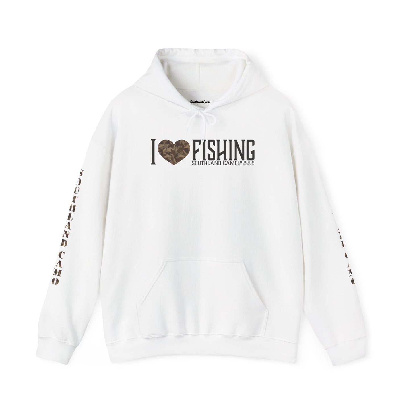 I heart Fishing Hooded Sweatshirt